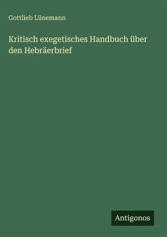 Cover Kritisch exegetisches Handbuch über den Hebräerbrief