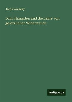 Cover John Hampden und die Lehre von gesetzlichen Widerstande