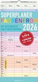 Superplaner Farbenfroh 2026 mit 4 Spalten - Familien-Timer 22x45 cm - Offset-Papier - mit Ferienterminen - Wand-Planer - Familienkalender - Alpha Edition Superplaner Farbenfroh 2026 mit 4 Spalten - Familien-Timer 22x45 cm - Offset-Papier - mit Ferienterminen - Wand-Planer - Familienkalender - Alpha Edition