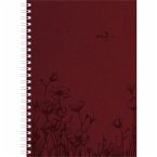 Wochenplaner Nature Line Flower 2026 - Taschen-Kalender A5 - 1 Woche 2 Seiten - Ringbindung - 128 Seiten - Umwelt-Kalender - mit Hardcover - Alpha Edition