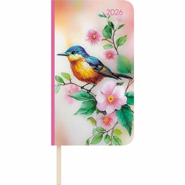 Lady Journal Slim Bird 2026 - Taschen-Kalender 9x15,6 cm - Weekly - 128 Seiten - Notiz-Buch - mit Info- und Adressteil - Alpha Edition Lady Journal Slim Bird 2026 - Taschen-Kalender 9x15,6 cm - Weekly - 128 Seiten - Notiz-Buch - mit Info- und Adressteil - Alpha Edition