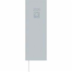 Cover Tagevormerkbuch Recycling 2026 - Bürokalender 10,4x29,6 cm - 1 Tage auf 1 Seite - Recyclingpapier - mit Eckperforation und Leseband - 808-0703