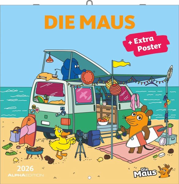 Die Maus 2026 - Broschürenkalender 30x30 cm (30x60 geöffnet) - Kalender mit Platz für Notizen - inkl. Poster - Wandplaner - Bildkalender - Wandkalender Die Maus 2026 - Broschürenkalender 30x30 cm (30x60 geöffnet) - Kalender mit Platz für Notizen - inkl. Poster - Wandplaner - Bildkalender - Wandkalender