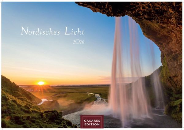 Nordisches Licht Kalender 2026 - Wandkalender   Fotokalender Naturkalender 35x50cm - Hochwertiger . 2026 - mit 12 faszinierenden Fotografien von Landschaften im mildem nordischen Licht