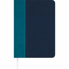 Cover Buchkalender Premium Water türkis-blau 2026 - Büro-Kalender A5 - Cheftimer - 1 Tag 1 Seite - 416 Seiten - Tucson-Einband - Zettler