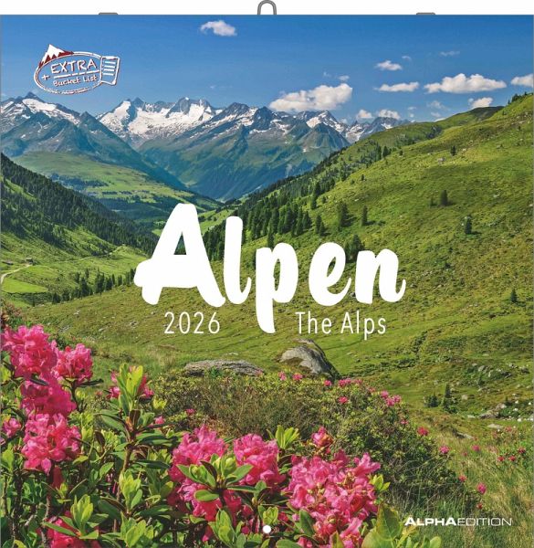 Alpha Edition - Alpen 2026 Broschürenkalender, 30x30cm, Wandkalender mit Platz für Notizen und Termine, Aufnahmen der Alpen, Monatsübersicht und Ferientermine DE/AT/CH Alpha Edition - Alpen 2026 Broschürenkalender, 30x30cm, Wandkalender mit Platz für Notizen und Termine, Aufnahmen der Alpen, Monatsübersicht und Ferientermine DE/AT/CH
