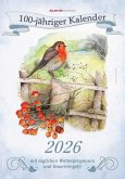 100-jähriger Kalender 2026 - Bildkalender 23,7x34 cm - mit Wetterprognosen, Bauernregeln und liebevollen Illustrationen - Wandkalender - Alpha Edition