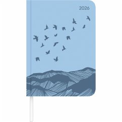 Cover Lady Journal Deluxe Sky 2026 - Taschen-Kalender A6 (10,7x15,2 cm) - Tucson Einband - mit Motivprägung - Weekly - 192 Seiten - Alpha Edition