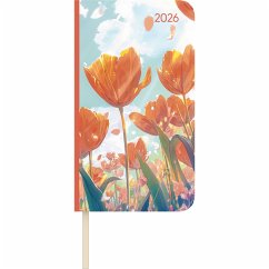 Cover Lady Journal Slim Blütenmeer 2026 - Taschen-Kalender 9x15,6 cm - Weekly - 128 Seiten - Notiz-Buch - mit Info- und Adressteil - Alpha Edition