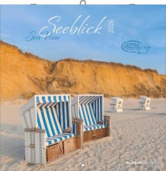 Cover Seeblick 2026 - Broschürenkalender 30x30 cm (30x60 geöffnet) - Kalender mit Platz für Notizen - Sea View - Bildkalender - Wandplaner - Wandkalender