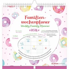 Cover Familien Wochenkalender Dots 2026 - Familien-Timer - Termin-Planer - Kinder-Kalender - Familien-Kalender - 30,5x30,5
