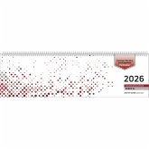 Tischquerkalender Perfo XL rot 2026 - 36,2x10,6 cm - 1 Woche auf 2 Seiten - Stundeneinteilung 7 - 20 Uhr - jeder Tag einzeln abtrennbar - 136-0013 Tischquerkalender Perfo XL rot 2026 - 36,2x10,6 cm - 1 Woche auf 2 Seiten - Stundeneinteilung 7 - 20 Uhr - jeder Tag einzeln abtrennbar - 136-0013