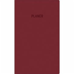Cover Taschenplaner bordeaux 2026 - Bürokalender 9,5x16 cm - 64 Seiten - 1 Woche auf 1 Seite - separates Adressheft - faltbar - Notizheft - 540-1011