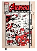 Pyramid - Avengers 2026 - Buchkalender A5 (15×21 cm) mit wöchentlichen Motiven von Spider-Man, Iron Man, Thor & Captain America, Planer für Schule, Uni & Superhelden-Fans