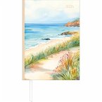 Buchkalender Style Beach 2026 - Büro-Kalender A5 - Cheftimer - 1 Tag 1 Seite - 352 Seiten - Blume - Alpha Edition