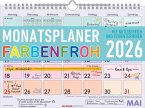 Monatsplaner Farbenfroh 2026 29,7x21 1M/1S Monatsplaner Farbenfroh 2026 29,7x21 1M/1S