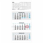 3-Monatskalender 2026 - 33,5x71 blau - mit Kopftafel - Datumsschieber - 5 sprachig - 3 Blöcke - 953-0015 3-Monatskalender 2026 - 33,5x71 blau - mit Kopftafel - Datumsschieber - 5 sprachig - 3 Blöcke - 953-0015