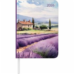 Cover Daily Journal Aquarelle 2026 - Taschen-Kalender A6 - Day By Day - 352 Seiten - Notiz-Buch - Alpha Edition