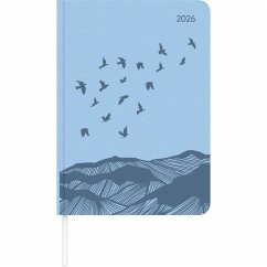 Cover Lady Journal Grande Deluxe Sky 2025 - Taschen-Kalender A5 (15x21 cm) - Tucson Einband - mit Motivprägung - Weekly - 128 Seiten - Alpha Edition