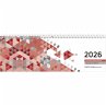 Tischquerkalender rot 2026 - 29,6x9,9... - Bild 1
