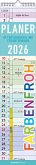 Planer Farbenfroh 2026 - Streifen-Kalender 11,3x49x5 cm - Küchenkalender - Wandplaner - Alpha Edition Planer Farbenfroh 2026 - Streifen-Kalender 11,3x49x5 cm - Küchenkalender - Wandplaner - Alpha Edition