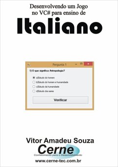 Cover Desenvolvendo Um Jogo No Vc# Para Ensino De Italiano (eBook, PDF)