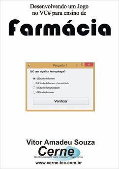 Cover Desenvolvendo Um Jogo No Vc# Para Ensino De Farmácia (eBook, PDF)