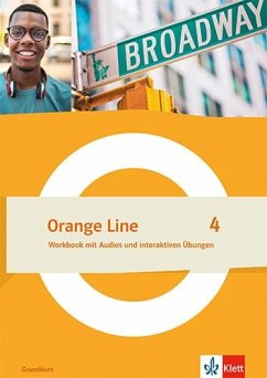 Orange Line 4 Grundkurs. Workbook mit Audios und interaktiven Übungen Klasse 8 Cover Orange Line 4 Grundkurs. Workbook mit Audios und interaktiven Übungen Klasse 8