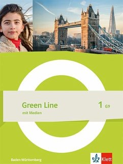 Cover Green Line 1 G9. Schulbuch mit Medien (fester Einband) Klasse 5. Ausgabe Baden-Württemberg
