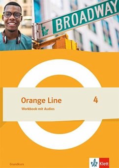 Cover Orange Line 4 Grundkurs. Workbook mit Audios Klasse 8