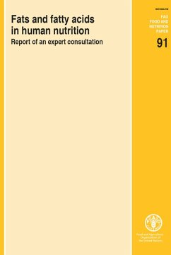 Fats and Fatty Acids in Human Nutrition (eBook, ePUB) Cover Fats and Fatty Acids in Human Nutrition (eBook, ePUB)