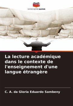 Cover La lecture académique dans le contexte de l'enseignement d'une langue étrangère