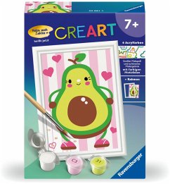 CreArt, Malen nach Zahlen Kinder - Avocado