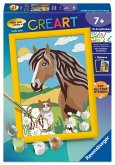 CreArt, Malen nach Zahlen Kinder - Pferd und Kätzchen