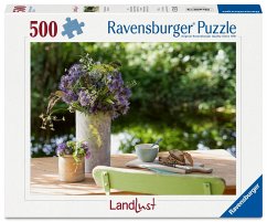 Cover Blumengruß am Gartentisch