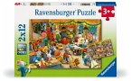 Kinderpuzzle 2x12 Teile - Weihnachtswerkstatt Kinderpuzzle 2x12 Teile - Weihnachtswerkstatt