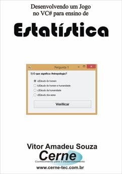 Cover Desenvolvendo Um Jogo No Vc# Para Ensino De Estatística (eBook, PDF)