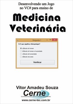 Cover Desenvolvendo Um Jogo No Vc# Para Ensino De Medicina Veterinária (eBook, PDF)