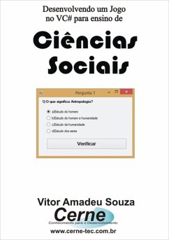 Cover Desenvolvendo Um Jogo No Vc# Para Ensino De Ciências Sociais (eBook, PDF)