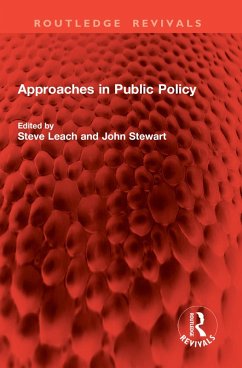 Cover Approaches in Public Policy (eBook, PDF)