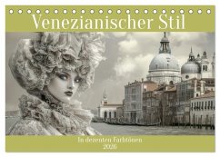 Cover Venezianischer Stil - In dezenten Farbtönen (Tischkalender 2026 DIN A5 quer), CALVENDO Monatskalender