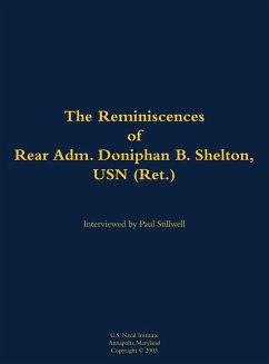 Cover The Reminiscences of Rear Adm. Doniphan B. Shelton, USN (Ret.)