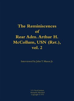 Cover The Reminiscences of Rear Adm. Arthur H. McCollum, USN (Ret.), Vol. 2
