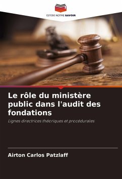 Cover Le rôle du ministère public dans l'audit des fondations