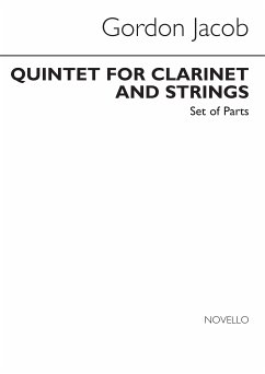 Cover Quintet for clarinet, 2 violins, viola and violoncello parts
