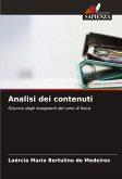 Analisi dei contenuti