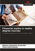 Financial maths in maths degree courses