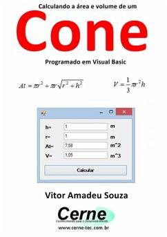 Cover Calculando A Área E Volume De Um Cone Programado Em Visual Basic (eBook, PDF)