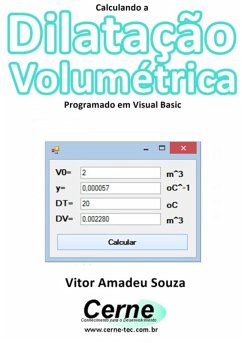 Cover Calculando A Dilatação Volumétrica Programado Em Visual Basic (eBook, PDF)