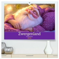 Cover Zwergenland - Kinderkalender (hochwertiger Premium Wandkalender 2026 DIN A2 quer), Kunstdruck in Hochglanz